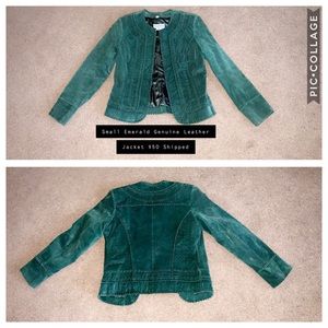 Emerald Genuine Leather Jacket